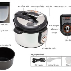 noi ap suat dien supor cyyb50ya10vn 100 50 l 1466209777 0 - Nồi áp suất điện SUPOR CYYB50YA10VN-100 (5,0 L)