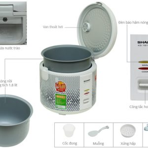 noi com dien sharp ks 181tjv 1613308017 1 - Nồi cơm điện Sharp KS-181TJV