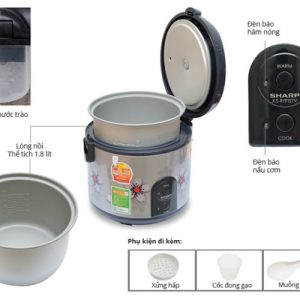 noi com dien sharp ks nr191stv 1613308403 4 - Nồi cơm điện Sharp KS-NR191STV