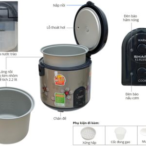 noi com dien sharp ks r231stv 1613308271 4 - Nồi cơm điện Sharp KS-R231STV