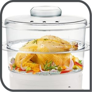 noi hap 3 tang tefal vc1006 4 - Nồi hấp 3 tầng Tefal VC1006