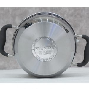 noi inox 3 day quai silicone 16cm fivestar n16 3dc 1575089447 1 - Nồi inox 3 đáy quai silicone 16cm Fivestar N16-3DC