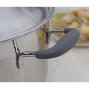 noi inox 3 day quai silicone 26cm fivestar n26 3dc 1575089530 3 - Nồi inox 3 đáy quai silicone 26cm Fivestar N26-3DC