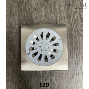 PHỄU THOÁT SÀN INOX 304 KT 15*15 PHI 60/90 02D