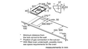 pra3a6d70 5x500x500x4 - Bếp gas âm Bosch PRA3A6D70