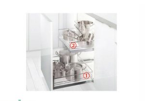 Rổ kéo để xoong nồi gắn cánh tủ Kessebohmer 400mm 540.24.503