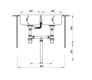 s3 - CHẬU HÄFELE INOX CLAUDIUS HS-SD8648 567.20.493