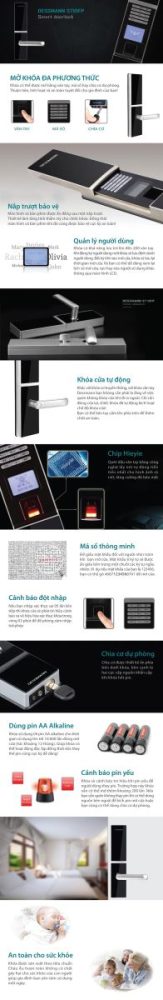 Khóa cửa vân tay Dessmann S710FP - Đức