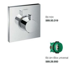 Bộ trộn sen tắm âm điều nhiệt Hansghore ShowerSelect lưu lượng nước lớn Hafele 589.50.365