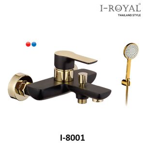 SEN TẮM CẦM TAY ĐỒNG MẠ TĨNH ĐIỆN ĐEN I-ROYAL I-8001