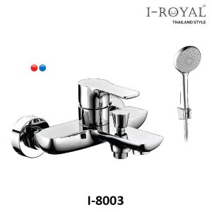 SEN TẮM CẦM TAY NÓNG LẠNH ĐỒNG THAU MẠ CROME I-ROYAL I-8003