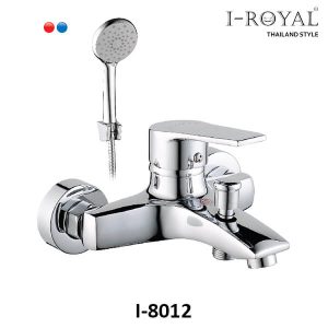 SEN TẮM CẦM TAY NÓNG LẠNH ĐỒNG THAU MẠ CROME I-ROYAL I-8012