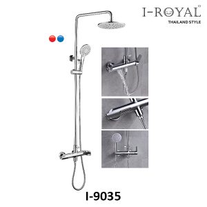 SEN TẮM ĐỨNG NÓNG LẠNH ĐỒNG THAU MẠ CROME I-ROYAL I-9035