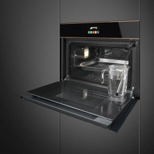 sf4604vcnr1 2 700x crop center - LÒ NƯỚNG KẾT HỢP HẤP SMEG, THỦY PHÂN, 45 CM, DOLCE STIL NOVO, MÀU HOÀN THIỆN: ĐEN & ĐỒNGSF4604VCNR1 536.64.741