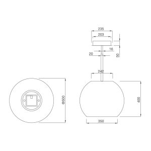 sphera white i001w sphera chrome i001c 1 - Máy hút khử mùi đảo Malloca Sphera chrome-I001C