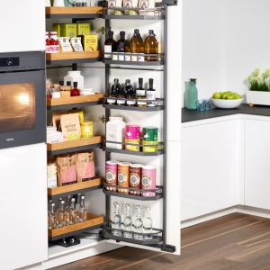 BỘ KỆ ĐỰNG THỰC PHẨM TANDEM PANTRY, MÀU ĐEN ANTHRACITE