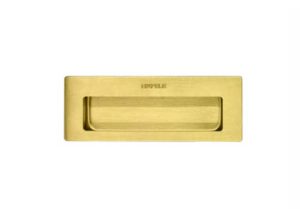 DIY Tay nắm âm 115x42mm – Màu đồng bóng PVD Hafele 489.72.140