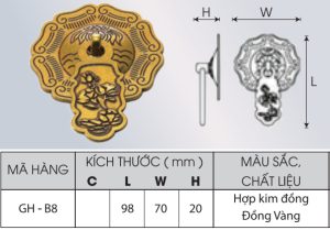 Tay nắm Grob GH-B8