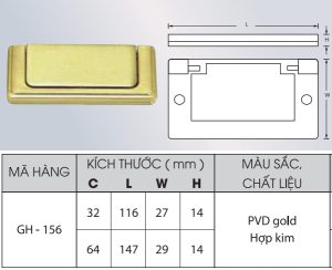 Tay nắm Grob GH1U-64