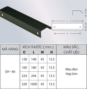Tay nắm Grob GH66-224