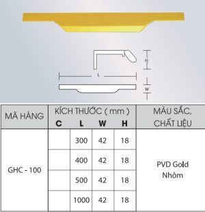 Tay nắm Grob GHC100-500