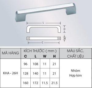 Tay nắm Grob KHA26H-128