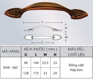 Tay nắm Grob KHA56C-96