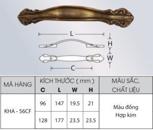 Tay nắm Grob KHA56CF-96