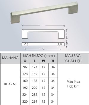 Tay nắm Grob KHA68-224