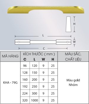 Tay nắm Grob KHA79G-224