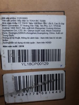 tem dam bep tu teka ibc 72300 - Bếp từ Teka IBC 72300