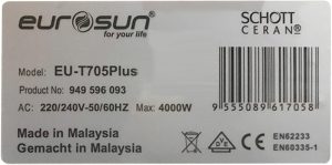tem thong tin bep tu eurosun eu t705 plus - Bếp từ Eurosun EU-T705Plus
