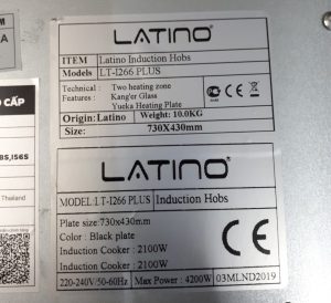 tem thong tin bep tu latino lt i 266 plus - Bếp từ Latino I 266 Plus