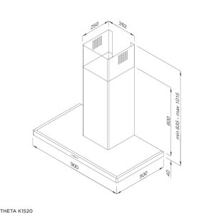 theta k1520 - Máy hút khói khử mùi THETA K1520