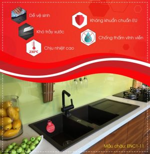 thong tin noi bat chau rua carysil enc1 1 - Chậu rửa Carysil ENC1 màu Cafe