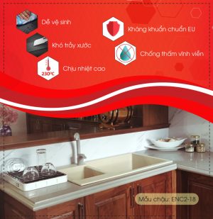 thong tin noi bat chau rua carysil enc2 mau nera 1 - Chậu rửa Carysil ENC2 màu Champagne