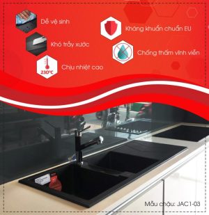 thong tin noi bat chau rua carysil jac1 mau nera 3 - Chậu rửa Carysil JAC1 màu Arena