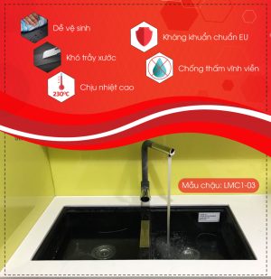 thong tin noi bat chau rua carysil lmc1 mau nera - Chậu rửa Carysil LMC1 màu Nera