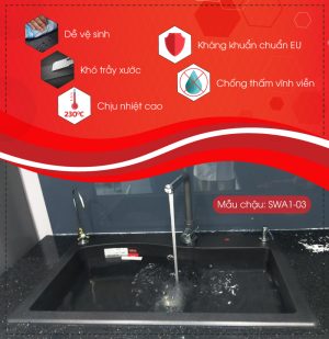 thong tin noi bat chau rua carysil swa1 mau nera - Chậu rửa Carysil SWA1 màu Nera