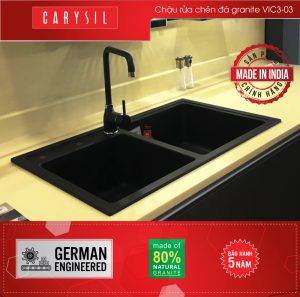 thong tin noi bat chau rua carysil vic3 mau nera - Chậu rửa Carysil VIC3 màu Cornflake