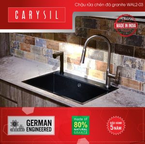 Chậu rửa Carysil WAL2 màu Nera