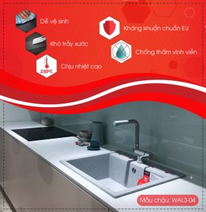 thong tin noi bat chau rua carysil wal3 mau nera - Chậu rửa Carysil WAL3 màu Nera