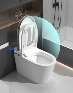 thuc te 3 600x766 1 - Bồn cầu thông minh Enic Smart D07 Pro