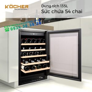tu bao quan ruou kocher kweu 1156b 3 - Tủ Rượu Kocher KWEU-1156B