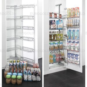 Tủ kho EuroGold EV445SQ inox nan vuông cánh mở