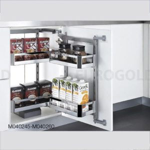 Hệ giá kho 2 tầng EuroGold M040245 inox hộp cánh mở