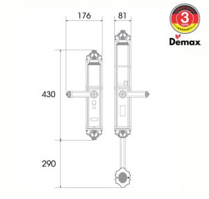 ve 821 1 1 - KHOÁ CỬA THÔNG MINH DEMAX SL821 AC