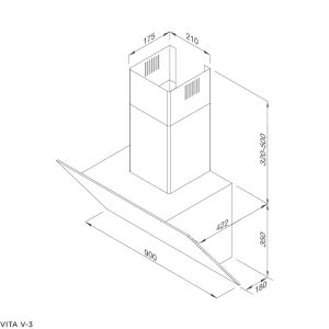 vita v 3 - Máy hút khói, khử mùi Malloca VITA V-3