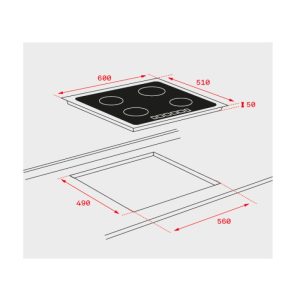 vitro induccion teka ib6315 sin marco 60cm 1 - Bếp từ Teka IB 6315
