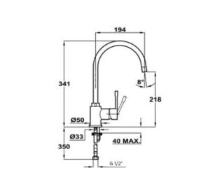 voi ares 1 - Vòi Rửa Teka ARES 239150210